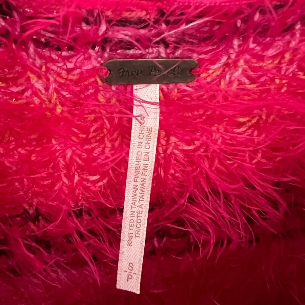 Free People Gelato Pink eyelash sweater